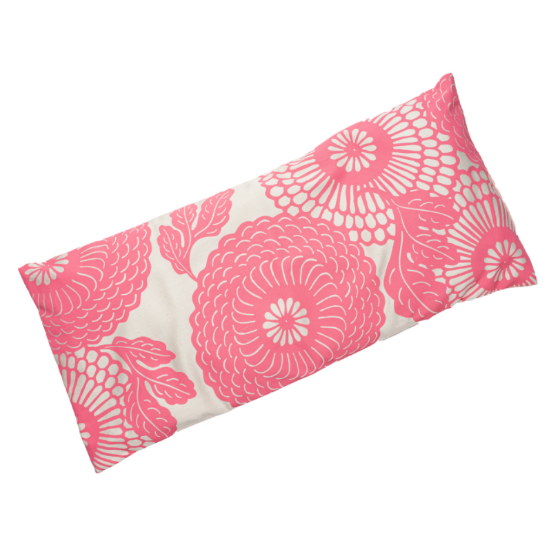 Speedy Recovery -  7" x 15" handmade organic cotton comforting spa pillow can be used anywhere on the body to relieve tension and ease muscle aches